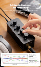 Görseli Galeri görüntüleyiciye yükleyin, Fosi Audio SK01 Hi-Fi Kulaklık Amplifikatörü, Ekolayzır ön amplifikatör, baslı, orta yükseklikte ses regülatörü ve ses dengelemesi, taşınabilir A sınıfı analog amplifikatör, 3,5 mm ve 6,35 mm