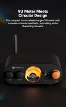 Görseli Galeri görüntüleyiciye yükleyin, Fosi Audio MC101 Bluetooth 5.3 Hi-Fi amplifikatör, VU metre, 100 W x 2 stereo amplifikatör, 2 kanal, TPA3116 Amp çipli, bas ve treble kontrolü, sınıf D amplifikatör, ev hoparlörü için