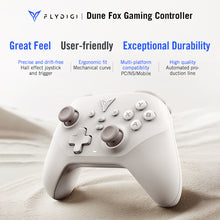 Görseli Galeri görüntüleyiciye yükleyin, Flydigi Dune Fox Kablosuz Gamepad - Hall Effect Stick - Drift & Dead Zone Yok - Pc/switch/steam Uyumlu - Beyaz