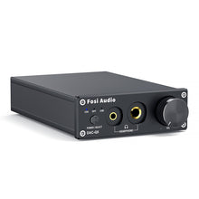 Görseli Galeri görüntüleyiciye yükleyin, Fosi Audio Dac-Q5 Hifi 2.0 Mini Kod Çözücü Stereo Ses Kod Çözücü Dac Girişi USB/Koaksiyel/Optik Rca/Kulaklıklar için Amplifikatör, 24 Bit/192Khz