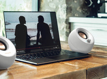 Görseli Galeri görüntüleyiciye yükleyin, Creative Pebble V3 2.0 USB-C - Bluetooth 5.0, 16W Multimedya Stereo Hoparlör Seti - Beyaz