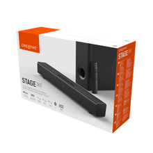 Görseli Galeri görüntüleyiciye yükleyin, Creative Stage 360 2.1 - TV / PC / Dolby Atmos ve Subwoofer Özellikli Soundbar, HDMI ARC / 2.0 ile Surround Ses, Bluetooth, Optik Giriş ve IR Uzaktan Kumanda 240 W
