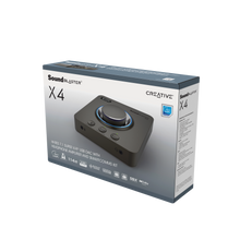 Görseli Galeri görüntüleyiciye yükleyin, Creative Sound Blaster X4 - USB DAC Amp, 7.1 Surround, Optik I / Hi-res - 7.1 Harici USB DAC ve Amp Ses Kartı - Super X-Fi®- PC ve Mac Uyumlu