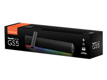 Görseli Galeri görüntüleyiciye yükleyin, CREATIVE Sound Blaster GS5 RGB Oyun Soundbar, SuperWide Teknolojili, Adaptör Üzerinden Güç Kaynağı, 60 W'a Kadar Maksimum Güç, Bluetooth 5.4, Optical-in, Kulaklık Çıkışı, PC ve TV için