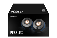 Görseli Galeri görüntüleyiciye yükleyin, CREATIVE Pebble X 2.0 USB-C Bilgisayar Hoparlörü, Ayarlanabilir RGB Aydınlatmalı, Bluetooth 5.3, USB Ses, PC Ve Mac İçin 60 W Güç
