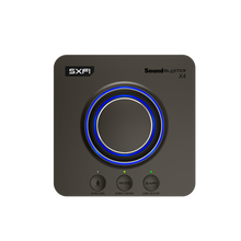 Görseli Galeri görüntüleyiciye yükleyin, Creative Sound Blaster X4 - USB DAC Amp, 7.1 Surround, Optik I / Hi-res - 7.1 Harici USB DAC ve Amp Ses Kartı - Super X-Fi®- PC ve Mac Uyumlu