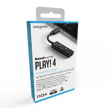 Görseli Galeri görüntüleyiciye yükleyin, Creative Sound Blaster Play! 4 , USB-C Harici Stereo Ses Kartı DAC, Windows, MAC, PS4, PS5, PC, Uyumlu