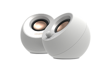 Görseli Galeri görüntüleyiciye yükleyin, Creative Pebble V3 2.0 USB-C - Bluetooth 5.0, 16W Multimedya Stereo Hoparlör Seti - Beyaz