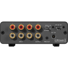 Görseli Galeri görüntüleyiciye yükleyin, Fosi Audio P4 Preamp 3 RCA Girişli, Ev Ses Stereo Amplifikatörü,/Aktif Subwoofer/Hoparlör İçin, 3 Kademeli Amplifikatör Regülatörü (3/6/9 dB), Bas Ve Yükseklik Ayarı
