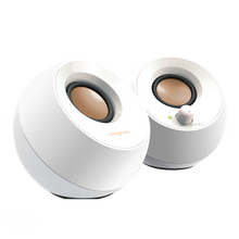 Görseli Galeri görüntüleyiciye yükleyin, Creative Pebble V3 2.0 USB-C - Bluetooth 5.0, 16W Multimedya Stereo Hoparlör Seti - Beyaz