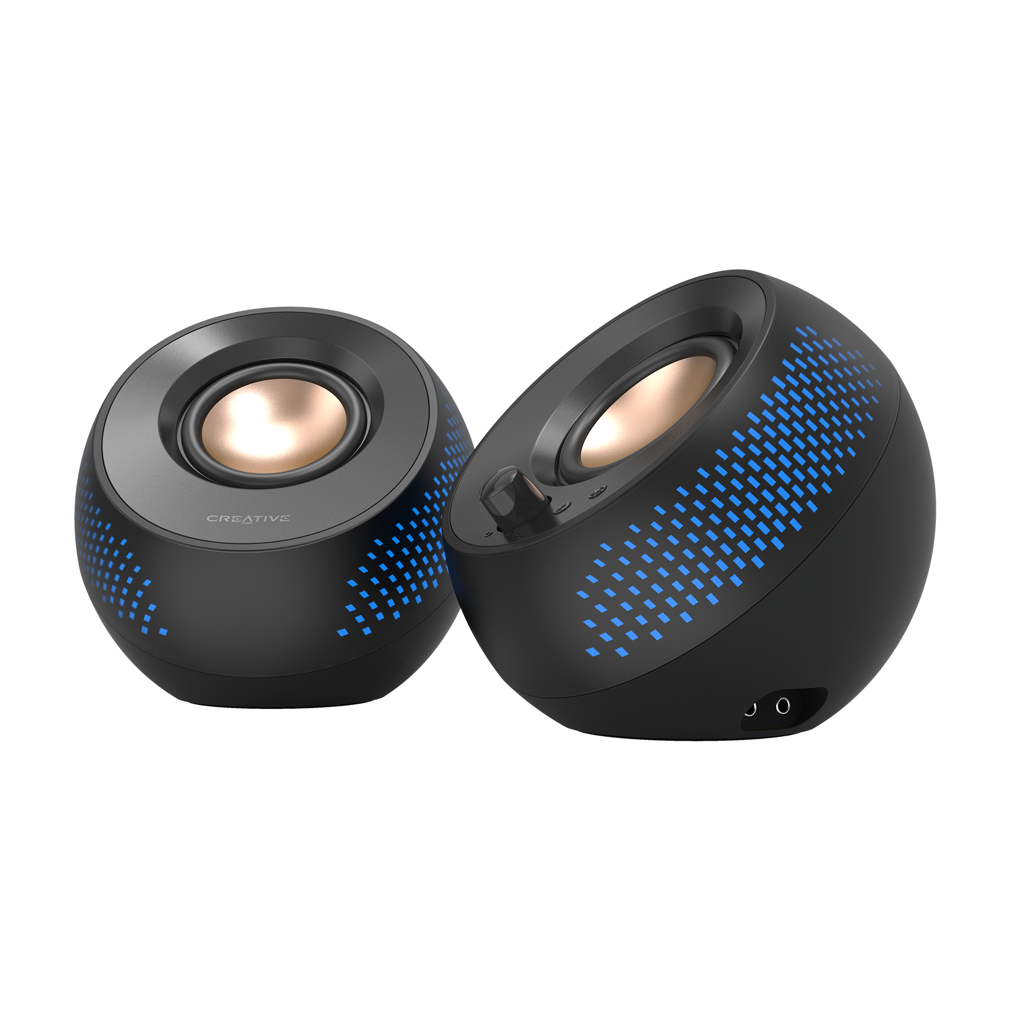 【特価セール】Creative Pebble Pro ブラック USB/Blue CREATIVE Pebble X 2.0 USB-C Bilgisayar Hoparlörü, Ayarlanabilir