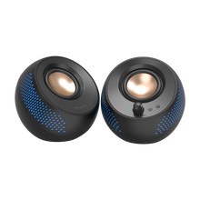 Görseli Galeri görüntüleyiciye yükleyin, CREATIVE Pebble X 2.0 USB-C Bilgisayar Hoparlörü, Ayarlanabilir RGB Aydınlatmalı, Bluetooth 5.3, USB Ses, PC Ve Mac İçin 60 W Güç