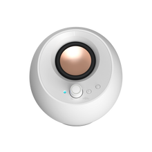 Görseli Galeri görüntüleyiciye yükleyin, CREATIVE Pebble Pro 2.0 USB-C PC Hoparlörü, Bluetooth 5.3 ve Ayarlanabilir RGB Aydınlatma, USB Ses ve Kulaklık/Mikrofon Bağlantısı - Beyaz )  60 W