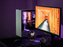 Görseli Galeri görüntüleyiciye yükleyin, Creative Pebble SE - USB-C - 16W Multimedya Stereo Hoparlör Seti - RGB Aydınlatmalı - Siyah