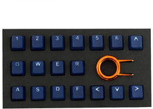 Görseli Galeri görüntüleyiciye yükleyin, Tai-Hao Rubber Gaming Aydınlatmalı Keycaps Set - 18 Keys Rubberized DoubleShot Key Caps (Dark Blue)