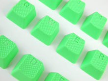 Görseli Galeri görüntüleyiciye yükleyin, Tai-Hao Rubber Gaming Aydınlatmalı Keycaps Set - 18 Keys Rubberized DoubleShot Key Caps (Neon Green)