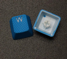 Görseli Galeri görüntüleyiciye yükleyin, Tai-Hao Rubber Gaming Aydınlatmalı Keycaps Set - 18 Keys Rubberized DoubleShot Key Caps (Sky Blue)