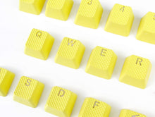 Görseli Galeri görüntüleyiciye yükleyin, Tai-Hao Rubber Gaming Aydınlatmalı Keycaps Set - 18 Keys Rubberized DoubleShot Key Caps (Sarı)