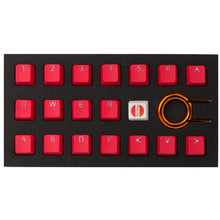 Görseli Galeri görüntüleyiciye yükleyin, Tai-Hao Rubber Gaming Aydınlatmalı Keycaps Set - 18 Keys Rubberized DoubleShot Key Caps (Kırmızı)