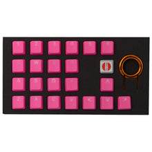 Görseli Galeri görüntüleyiciye yükleyin, Tai-Hao Rubber Gaming Aydınlatmalı Keycaps Set - 22 Keys Rubberized DoubleShot Key Caps ( Jelly Pembe )