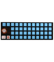 Görseli Galeri görüntüleyiciye yükleyin, Tai-Hao Rubber Gaming Aydınlatmalı Keycaps Set - 42 Keys Rubberized DoubleShot Key Caps ( Neon Blue )