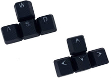Görseli Galeri görüntüleyiciye yükleyin, Tai-Hao Rubber Gaming Aydınlatmalı Keycaps Set - 18 Keys Rubberized DoubleShot Key Caps (Siyah)