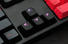 Görseli Galeri görüntüleyiciye yükleyin, Tai-Hao Rubber Gaming Aydınlatmalı Keycaps Set - 18 Keys Rubberized DoubleShot Key Caps (Siyah)