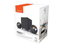 Görseli Galeri görüntüleyiciye yükleyin, Creative Pebble Plus 2.1 35W Multimedya Stereo Hoparlör Seti - Siyah