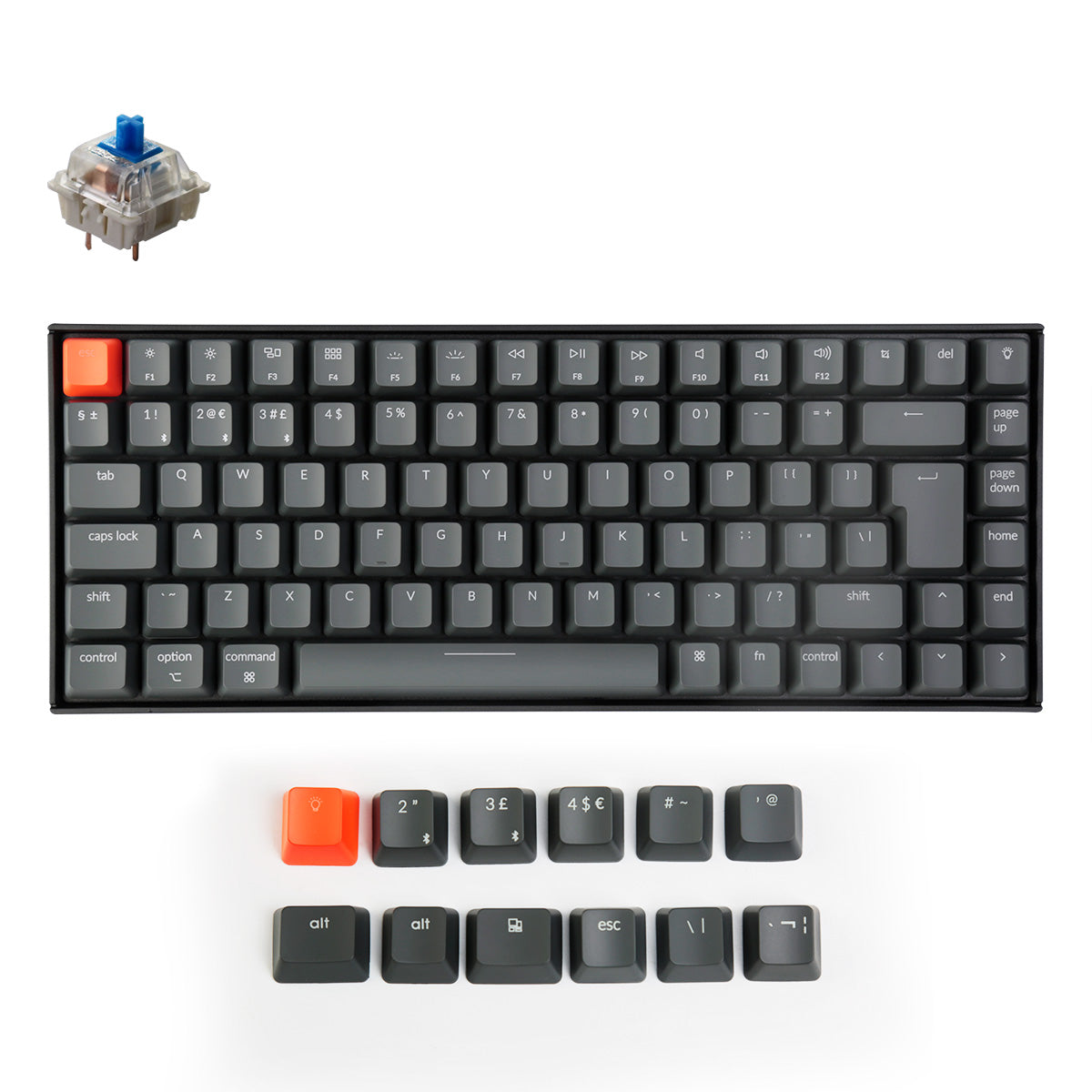 Keychron K2 Kablosuz Mekanik Oyuncu Klavyesi-Hot-Swappable-RGB