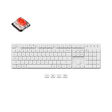 Görseli Galeri görüntüleyiciye yükleyin, Keychron K5-SE Kablosuz Mekanik Oyuncu Klavyesi-White Backlight-Bluetooth 5.1-Multitasking-Mechanical Gateron Red Switch-Low Profile - White