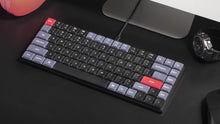 Görseli Galeri görüntüleyiciye yükleyin, Keychron S1 QMK Custom - Gateron Low profile Red Switch -White Backlight- Mechanical Keyboard Full Assembled - Aluminum Kasa