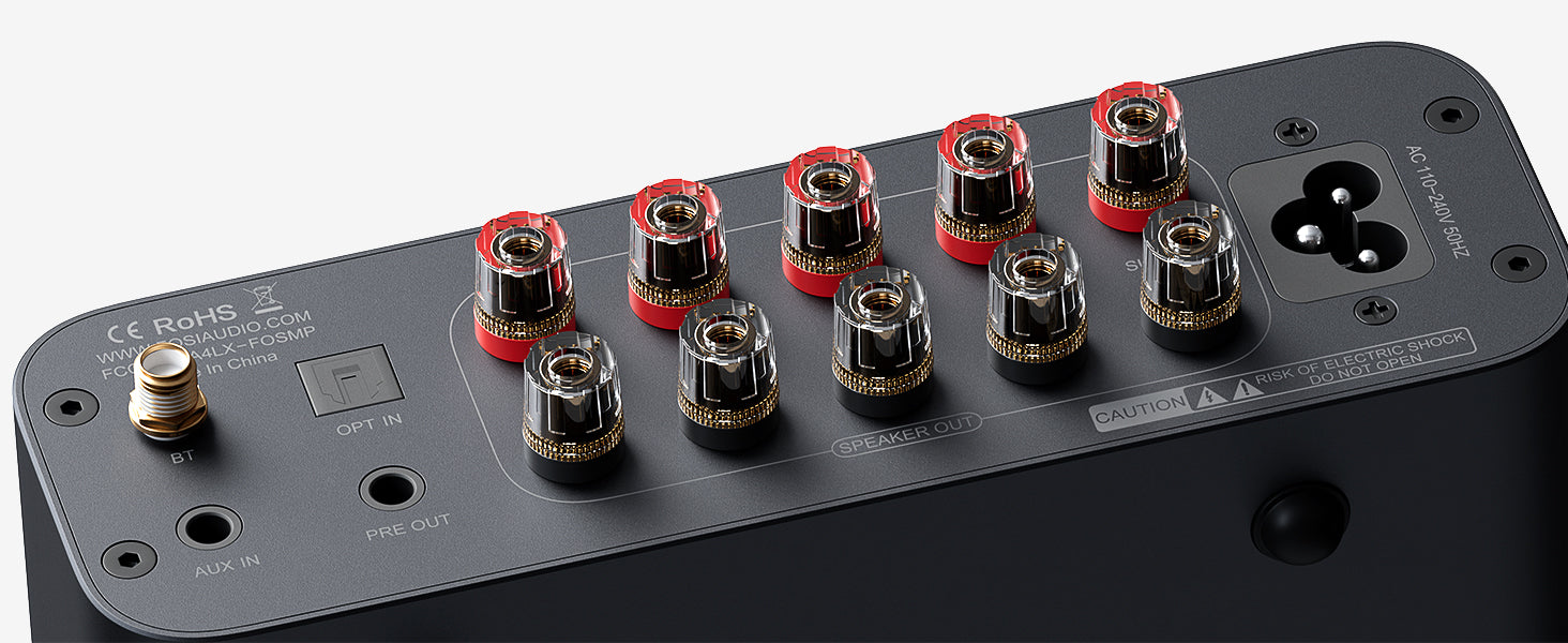 Fosi Audio HT4S Bluetooth Amplifikatör HiFi Stereo Dış Hoparlörler