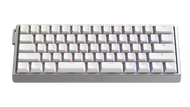 Wooting 60HE v2  Hall Effect Manyetik Switch Gaming Klavye - ANSI Split Spacebar - Silver Aluminum