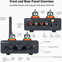 Görseli Galeri görüntüleyiciye yükleyin, Fosi Audio P3 Tüp Preamp Kulaklık Amplifikatörü - Bluetooth Desteği - HiFi Stereo Aktif Hoparlörler için
