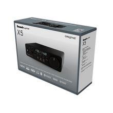 Görseli Galeri görüntüleyiciye yükleyin, Creative Sound Blaster  X5 Hi-res 32bit / 384kHz - Tam Dengeli Xamp Kulaklık Bi-amp, Bluetooth Alıcı, RCA giriş / çıkış, TOSLINK Optik giriş / çıkış, Mic-in, USB Ses Kartı

