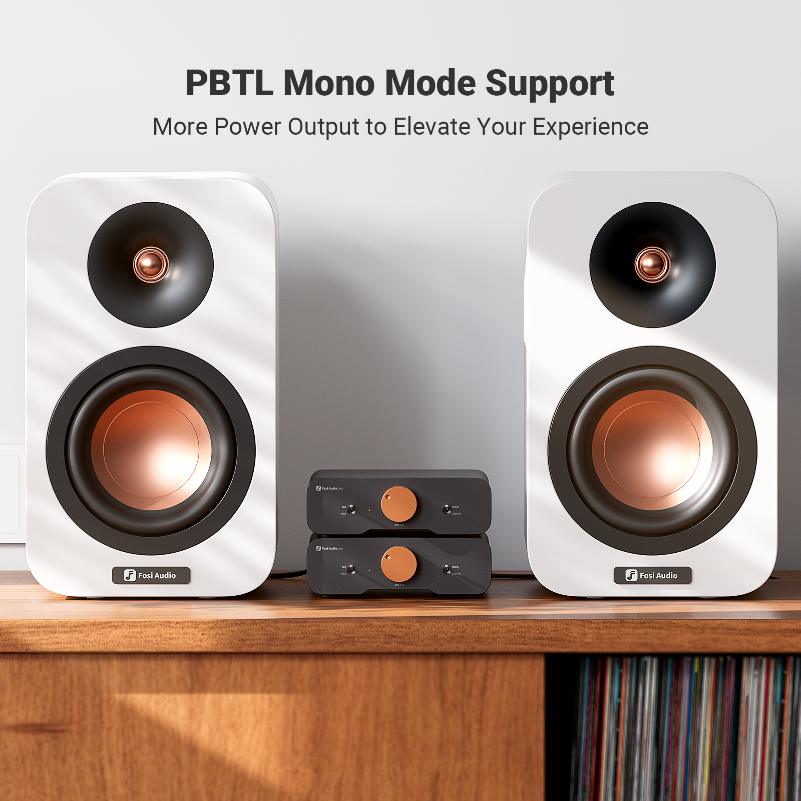 Fosi Audio ZA3 Dengeli Stereo Amplifikatör - 2 Kanal Mono Amp