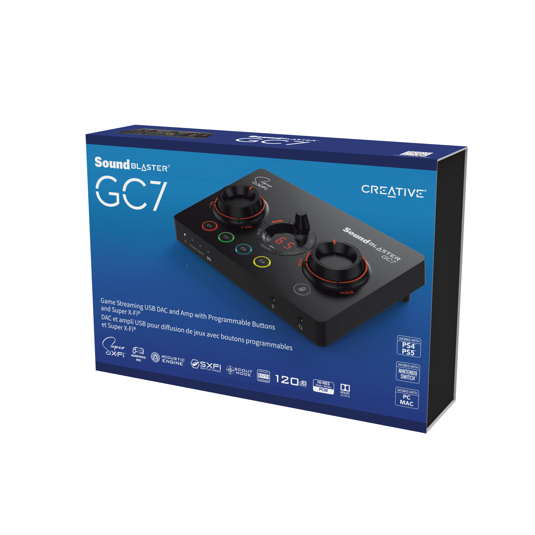 Creative Sound Blaster GC7 - DAC Amp - Programlanabilir Düğmeler