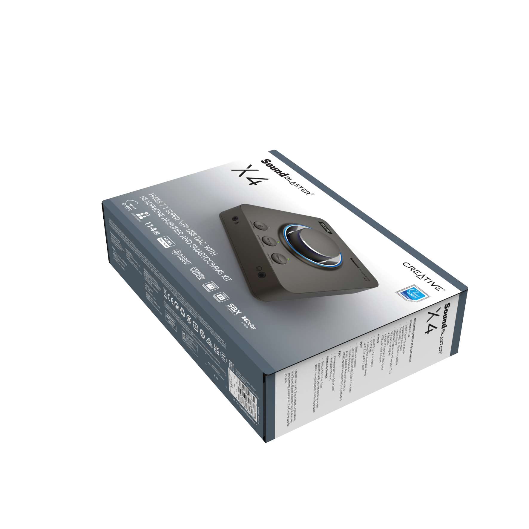Creative Sound Blaster X4 - USB DAC Amp, 7.1 Surround, Optik I