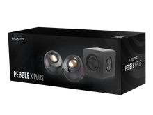 Görseli Galeri görüntüleyiciye yükleyin, CREATIVE Pebble X Plus 2.1 USB-C Bilgisayar Hoparlörü, Derin Bas Hoparlörlü Ve Ayarlanabilir RGB
