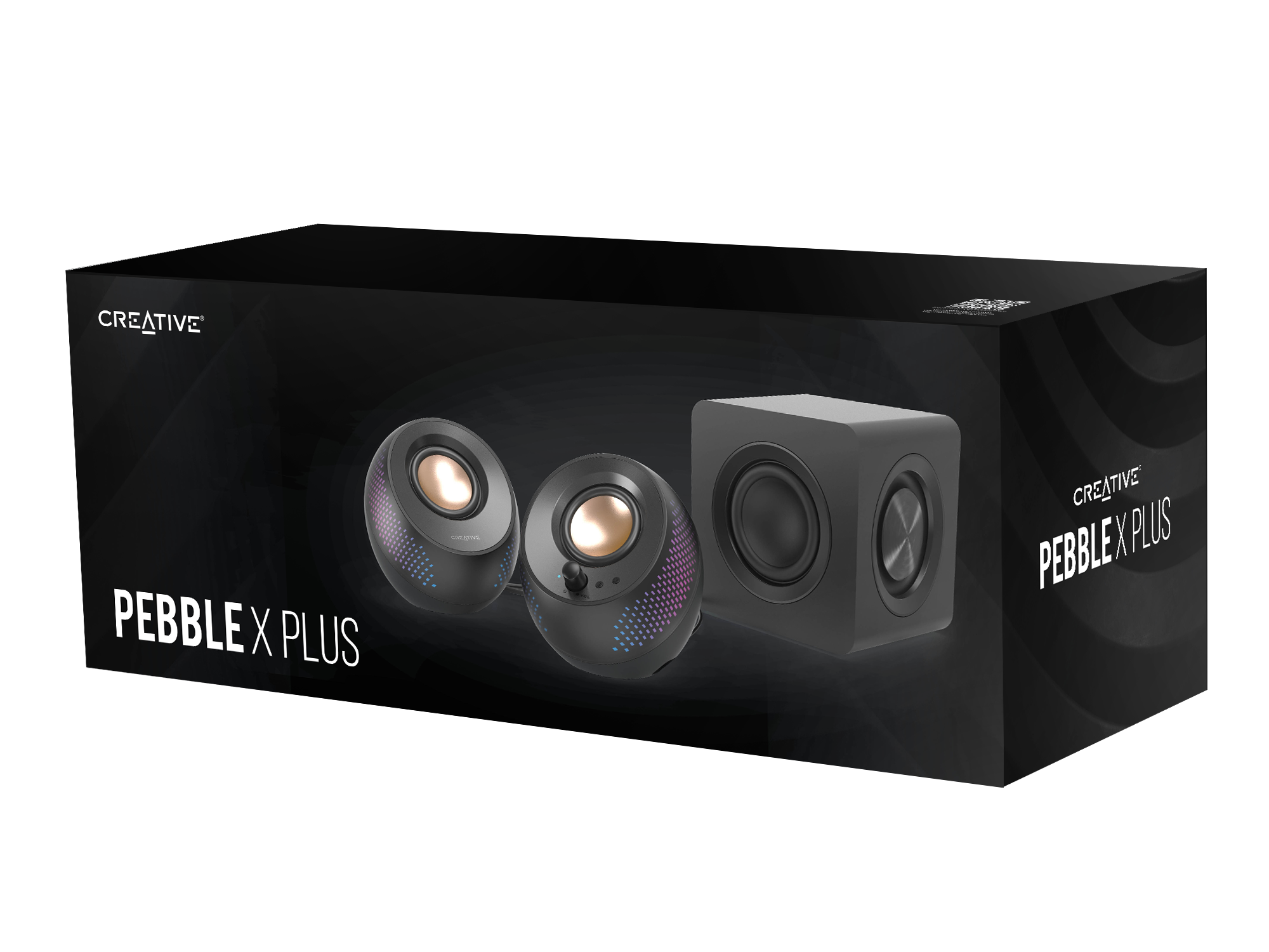 CREATIVE Pebble X Plus 2.1 USB-C Bilgisayar Hoparlörü, Derin Bas