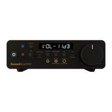 Görseli Galeri görüntüleyiciye yükleyin, Creative Sound Blaster  X5 Hi-res 32bit / 384kHz - Tam Dengeli Xamp Kulaklık Bi-amp, Bluetooth Alıcı, RCA giriş / çıkış, TOSLINK Optik giriş / çıkış, Mic-in, USB Ses Kartı
