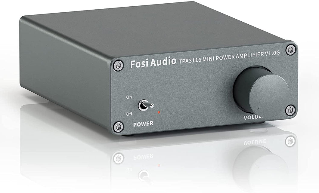 Fosi Audio V1.0G 2 kanallı stereo ses sınıfı D amplifikatör Mini-Hi-Fi profesyonel dijital amplifikatör ev hoparlörü için 50W x 2