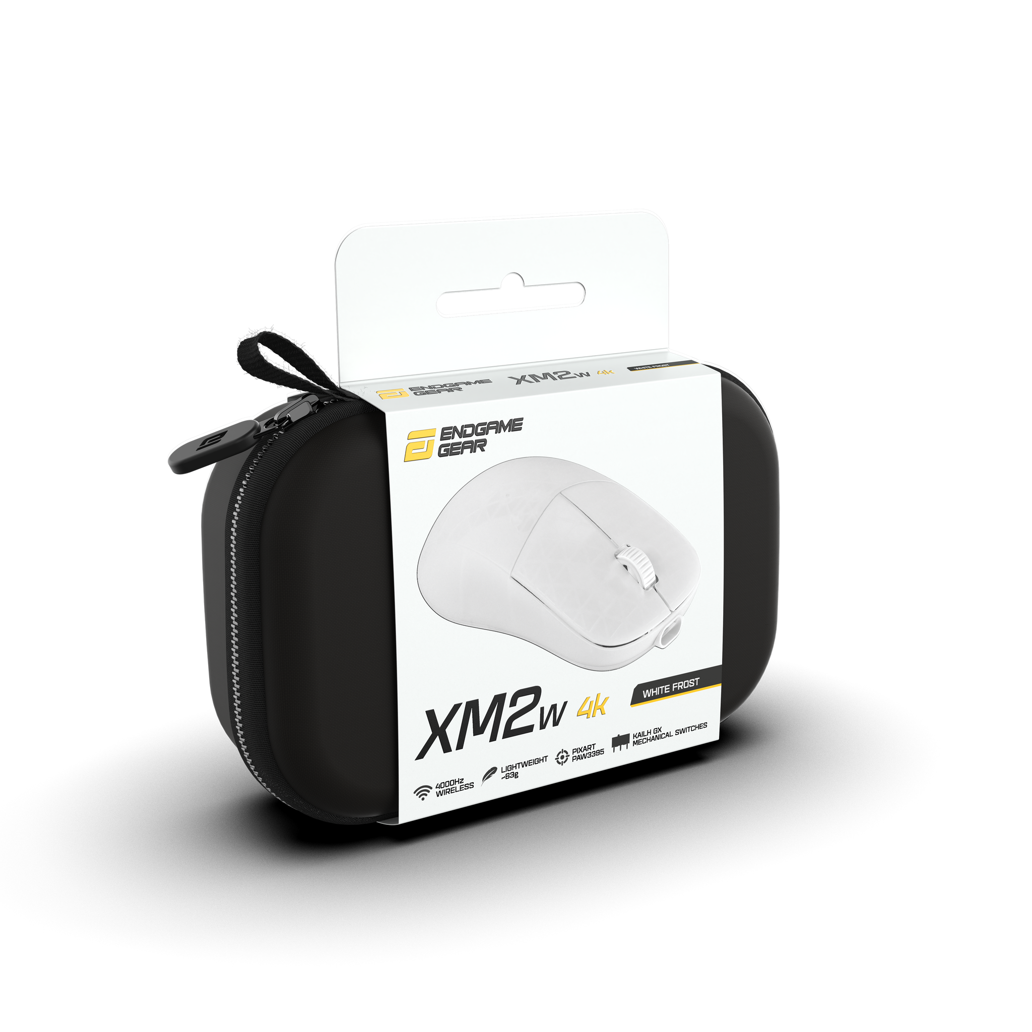 ENDGAME GEAR XM2w 4K ホワイト Endgame Gear XM2w 4k Kablosuz Oyuncu Mouse - White Frost – Connect