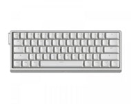 Wooting 60HE v2  Hall Effect Manyetik Switch Gaming Klavye - ANSI Non Split Spacebar - Silver Aluminum