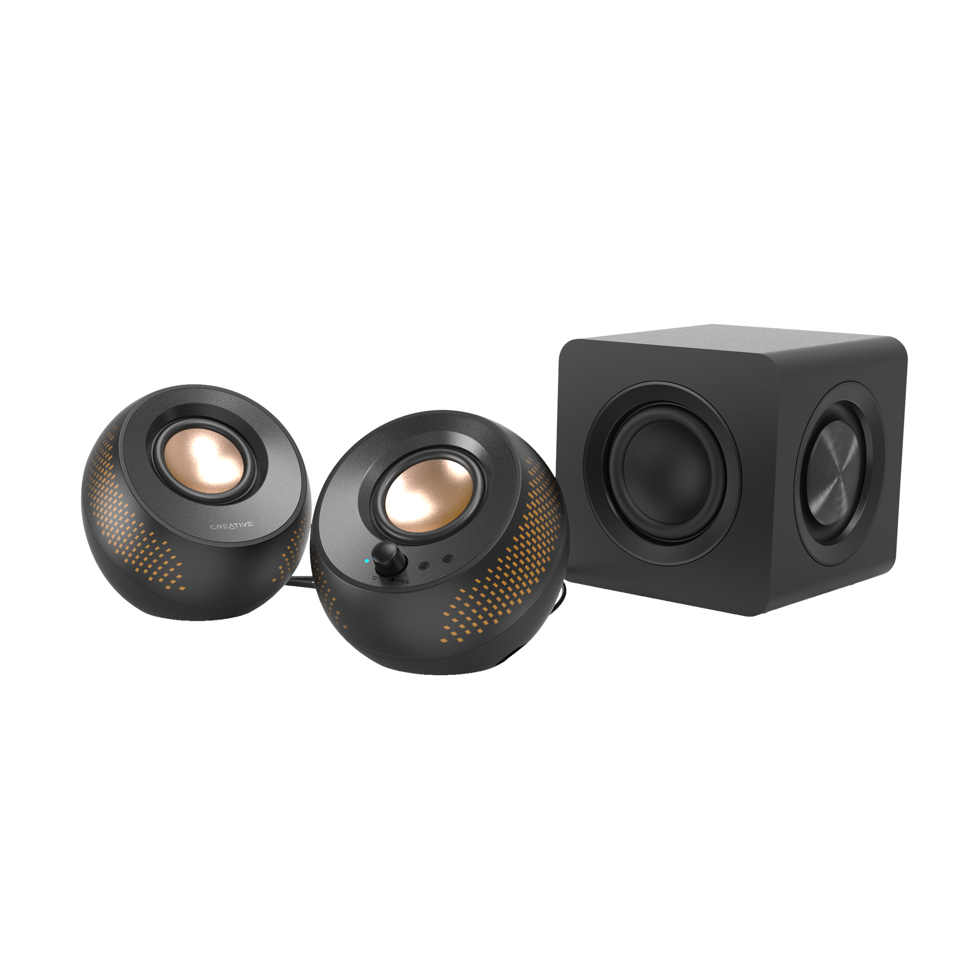 CREATIVE Pebble X Plus 2.1 USB-C Bilgisayar Hoparlörü, Derin Bas