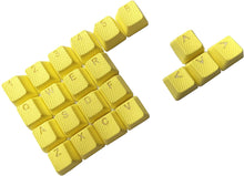 Görseli Galeri görüntüleyiciye yükleyin, Tai-Hao Rubber Gaming Aydınlatmalı Keycaps Set - 22 Keys Rubberized DoubleShot Key Caps (Zinc Sarı)
