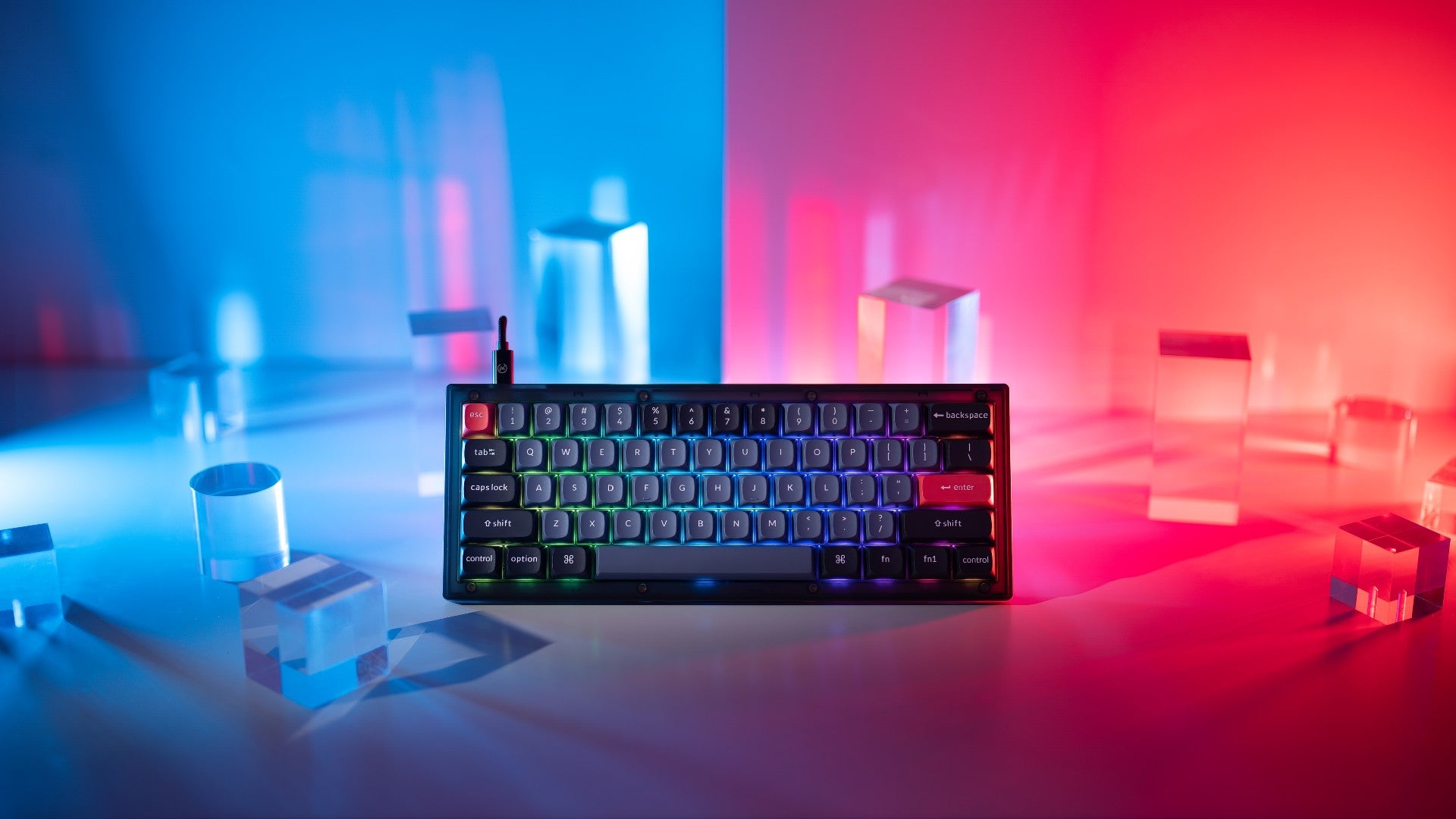 Keychron V4 QMK Custom - Keychron K Pro Red Switch -RGB- Hot Swap