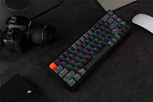 Görseli Galeri görüntüleyiciye yükleyin, Keychron K6 65% Compact Kablosuz Mekanik Oyuncu Klavyesi-Hot-Swappable-Bluetooth 5.1-Multitasking-RGB LED Backlit-N-Key Rollover-Gateron G-Pro Red Switch-Uçak Sınıfı Aluminum
