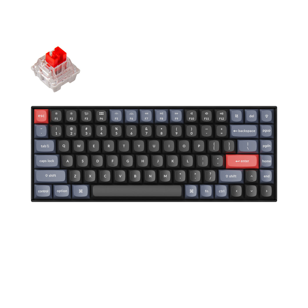 Keychron K2 Pro (Hot-swappable)Kablosuz Mekanik Klavye-Bluetooth 5.1- Gateron G pro Red Switch-White Led-QMK/VIA