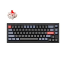 Görseli Galeri görüntüleyiciye yükleyin, Keychron Q2 QMK Custom - Hot Swappable- Gateron G-Pro Red Switch -RGB- Mechanical Keyboard Full Assembled Knob- Carbon Black-B
